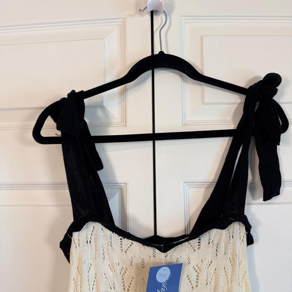 CAPITTANA Valeria knit Black and White Dress medium/large - Picture 6 of 7